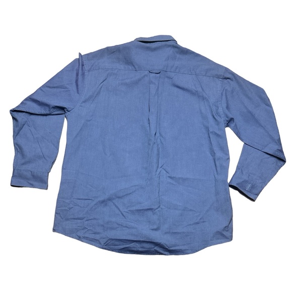 Bill Blass Premium Blue Button Down Long Sleeve Shirt XL - Picture 6 of 7
